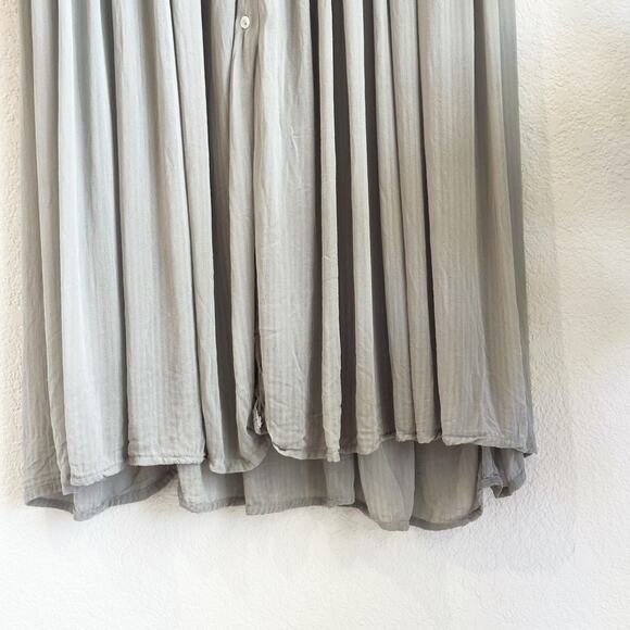 Womens Button Up Maxi Babydoll Dress M/L Hippie Fairy Boho Festival Goblincore - Picture 3 of 10